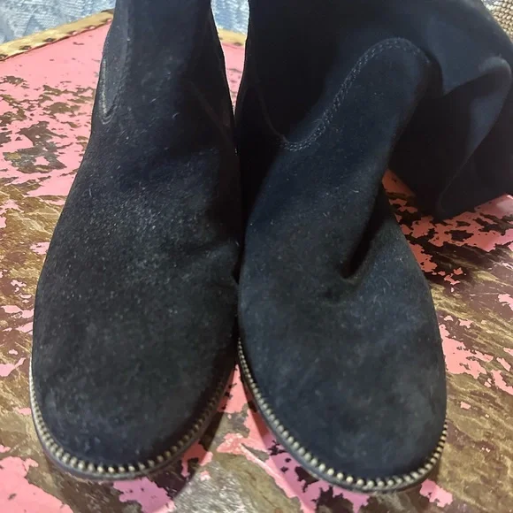 MICHAEL KORS black tall flat boots sz 7 - Picture 5 of 9